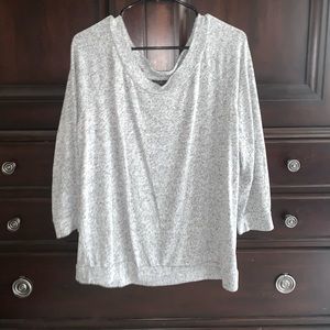 grey and white mixed lightweight MIX XL lightweight sweater